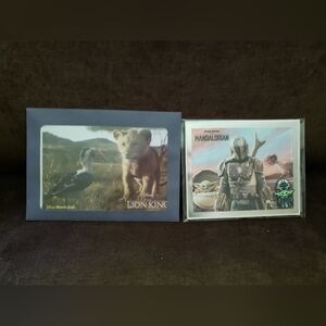 Disney Movie Club Exclusive Lithograph Pin Bundle Lion King Mandalorian Grogu